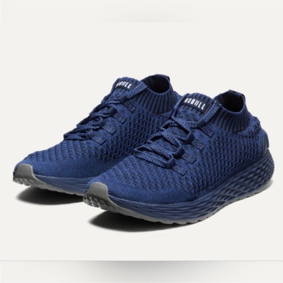 NOBULL Shoes - Nobull NOBULL Knit Running Shoes Midnight Navy Allday KnitSock Sneakers size 8.5